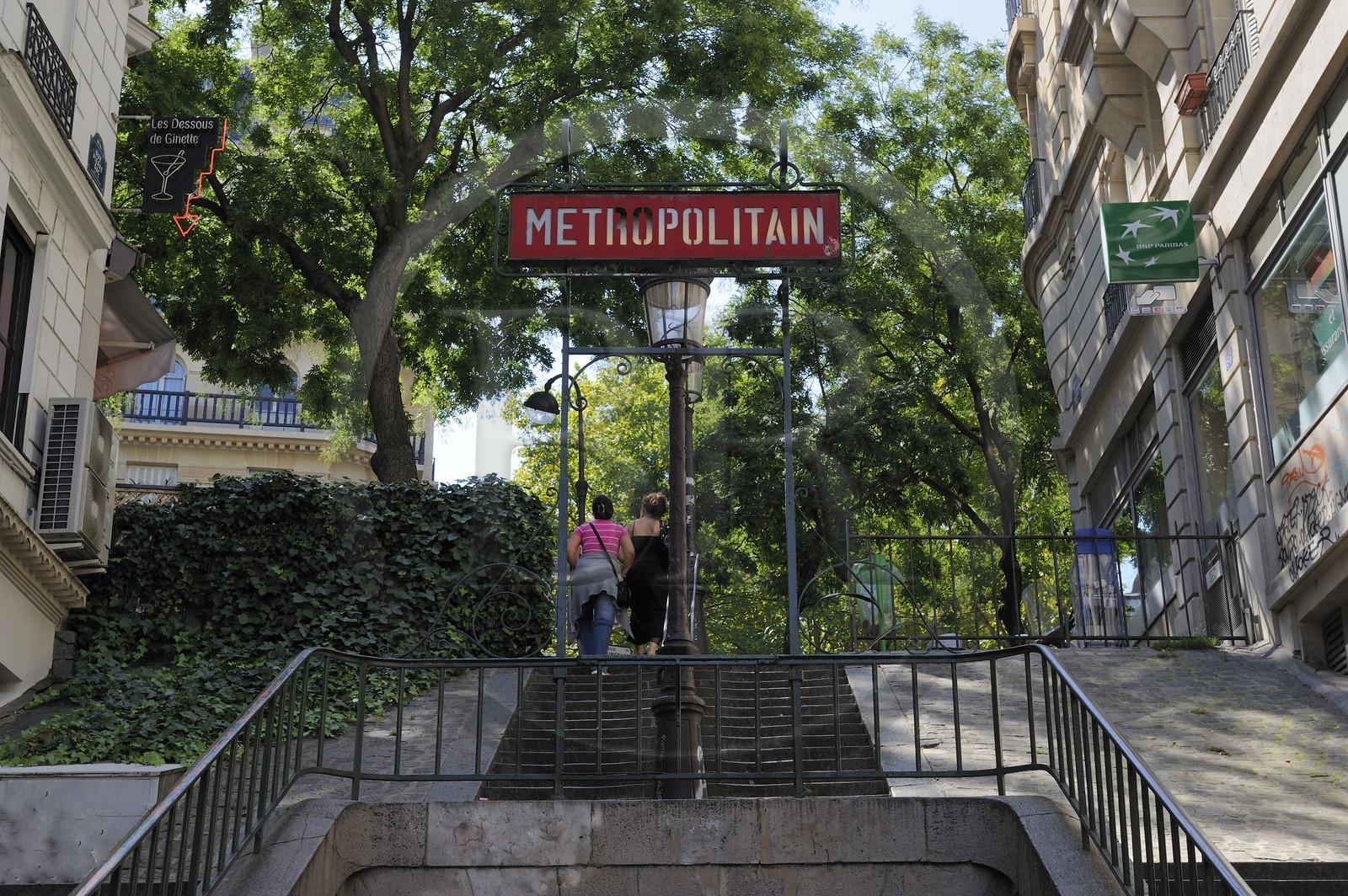 France, Paris (75), station de metro Lamarck-Caulaincourt