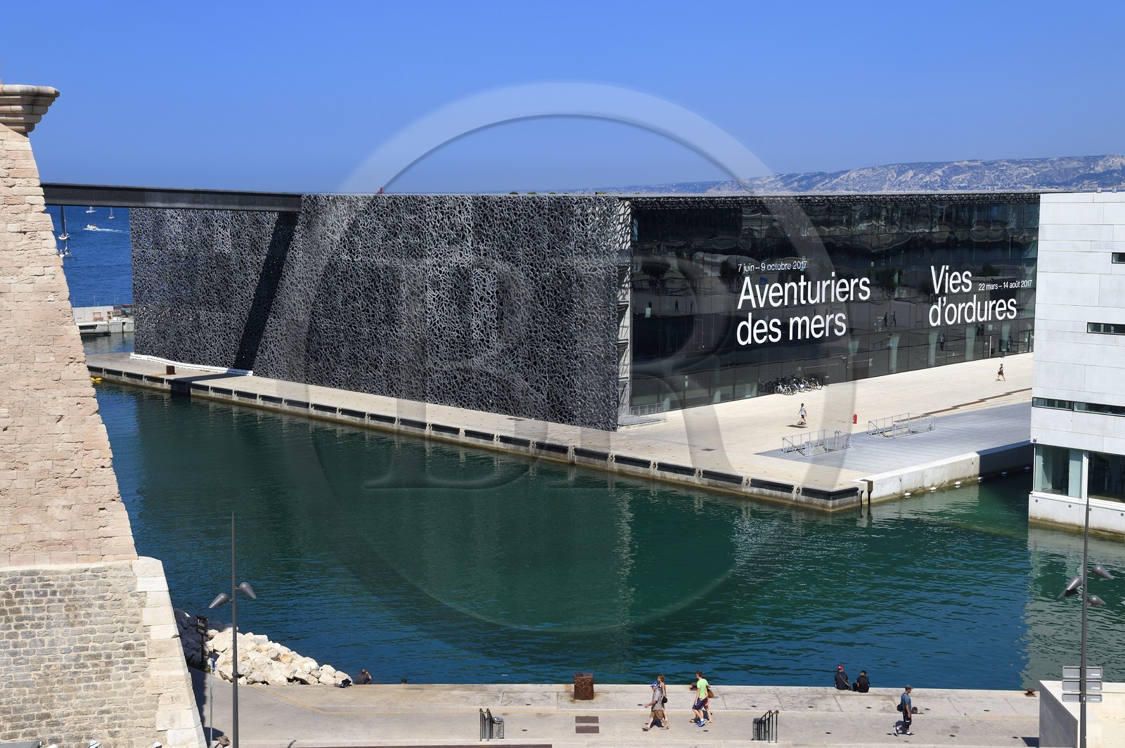France, Bouches-du-Rhône (13), Marseille, MuCEM (Musée des civilisations de l'Europe et de la Méditerranée) par les architectes Rudy Ricciotti et R. Carta