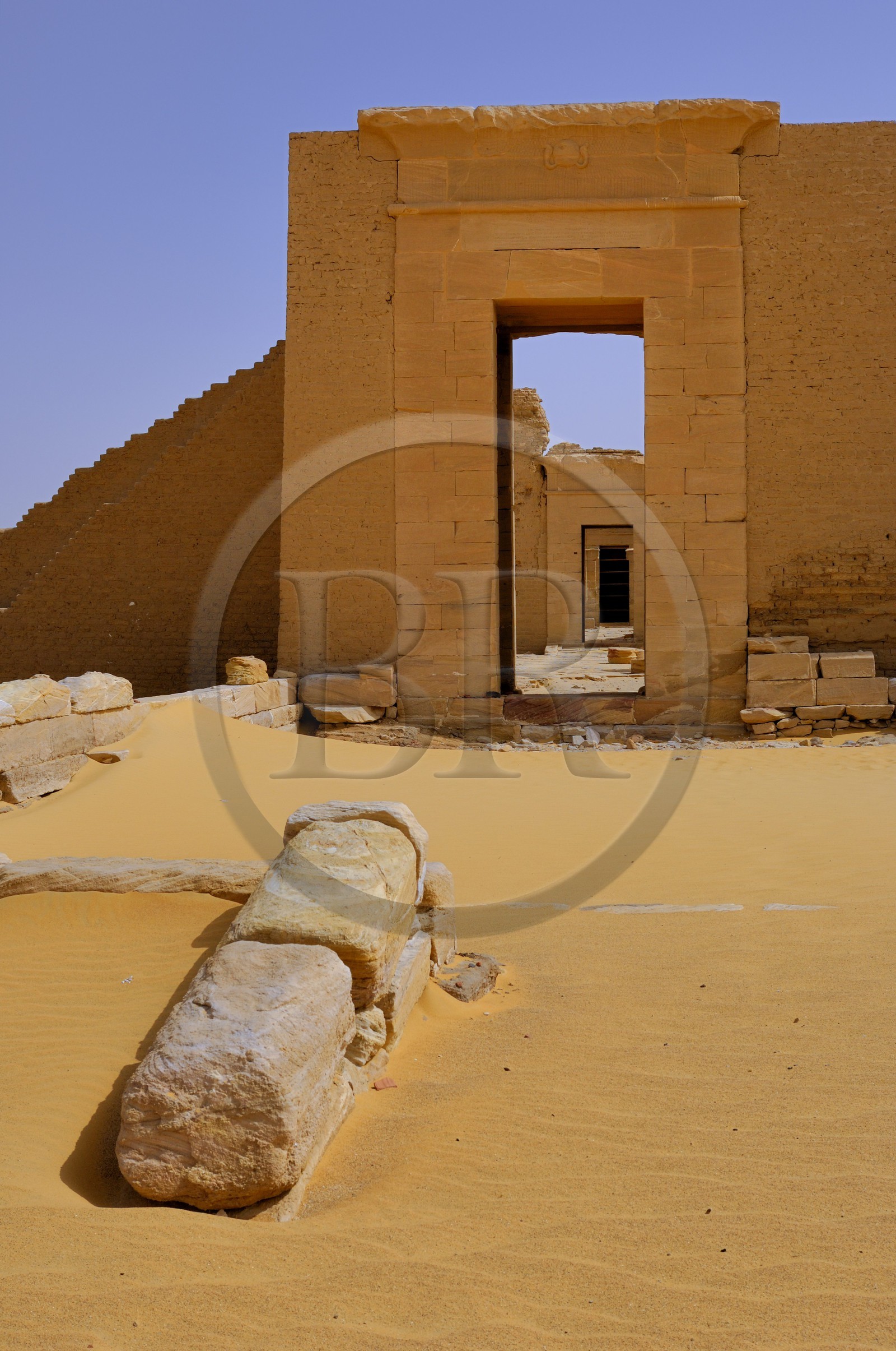 Egypte, désert libyque, El-Dush au sud de l'oasis de Kharga, le fort romain