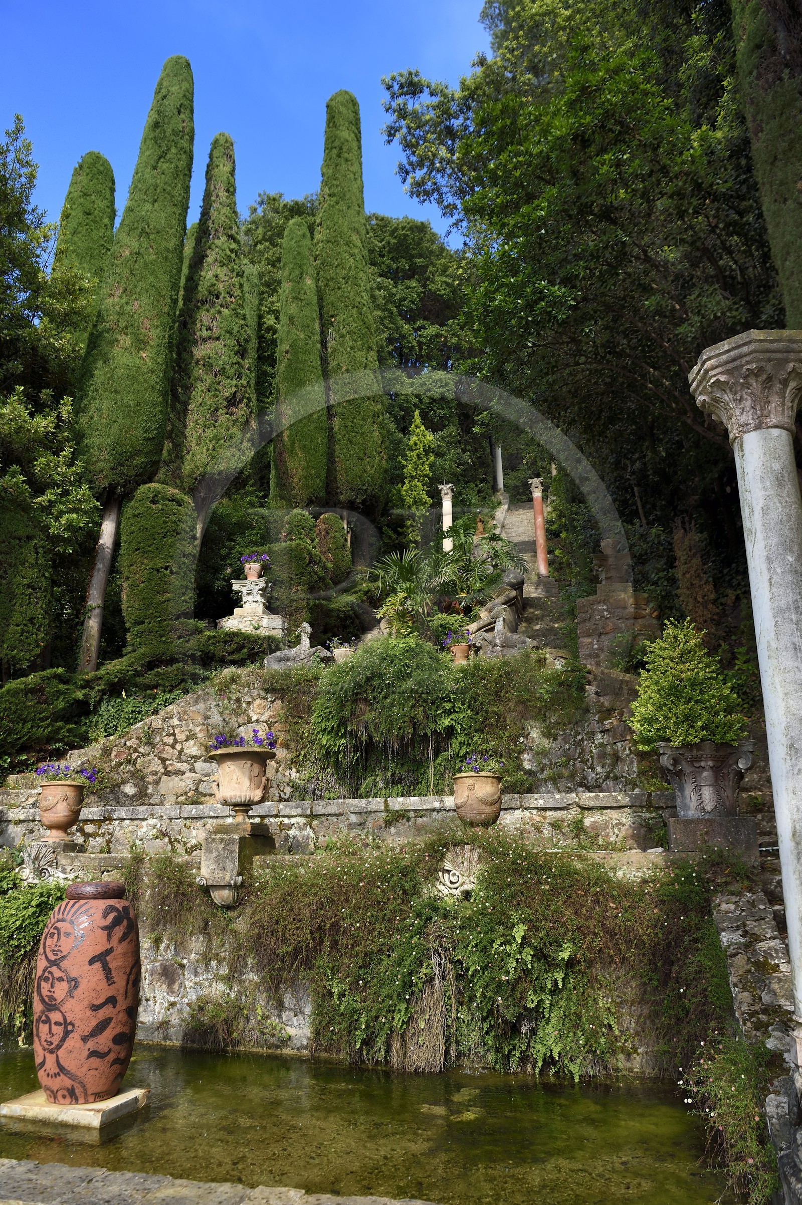 France, Alpes-Maritimes, Cannes, the villa Domergue and its gardens