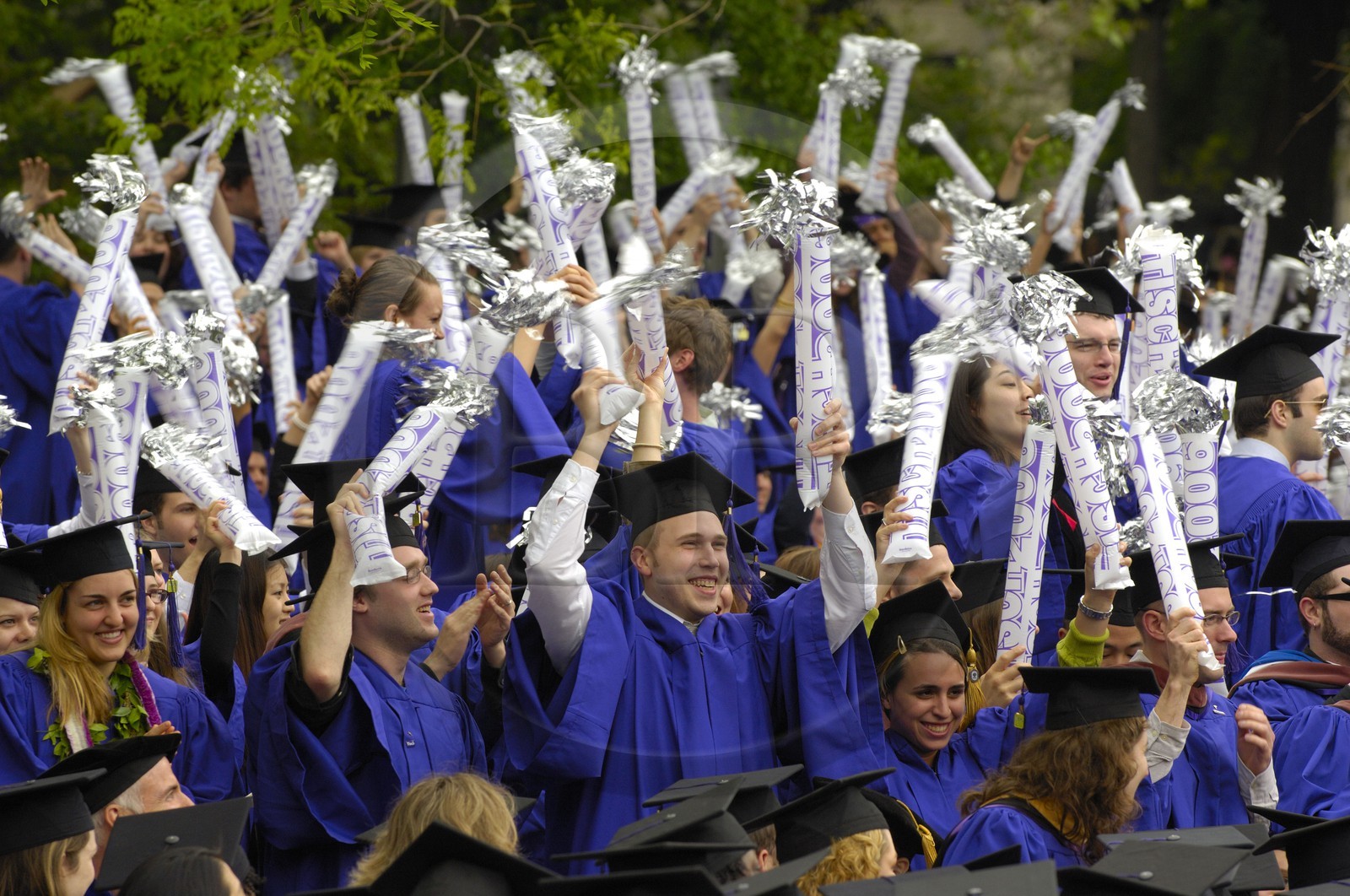 Etats-Unis, New York, Manhattan, la remise de diplomes (graduations) de New York University (NYU) à Washington square