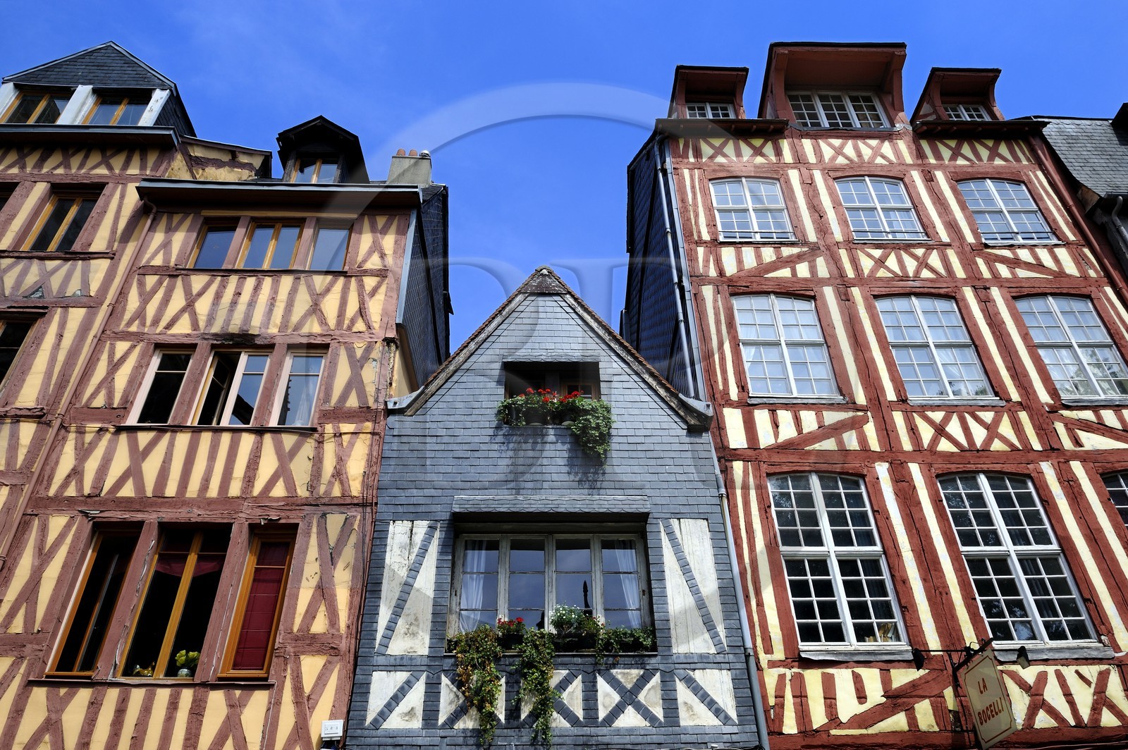France, Seine Maritime, Rouen, the medieval street Martainville beside the St Maclou church