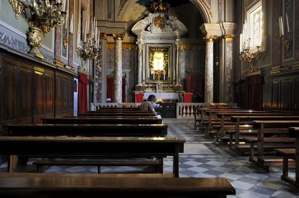 Italie, Toscane, l’Ile d’Elbe, Portoferraio, église de la Miséricorde (Reverenda Misericordia) dans la Via Napoleone, Madame Mère venait y prier ainsi que Napoleon