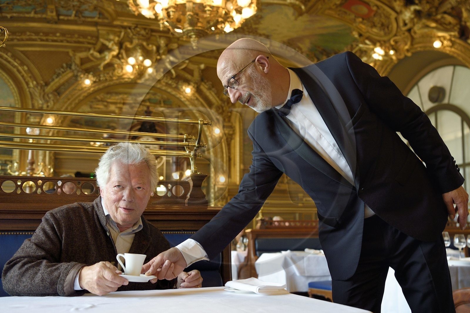 France, Paris (75), gare de Lyon, restaurant Le Train bleu, Gilles Pudlowski