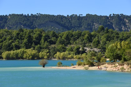 France, Var (83), Parc Naturel Régional du Verdon, lac de Sainte Croix