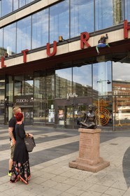 Suède, Stockholm, le Kulturhuset (Maison de la culture) sur la place Sergels Torg