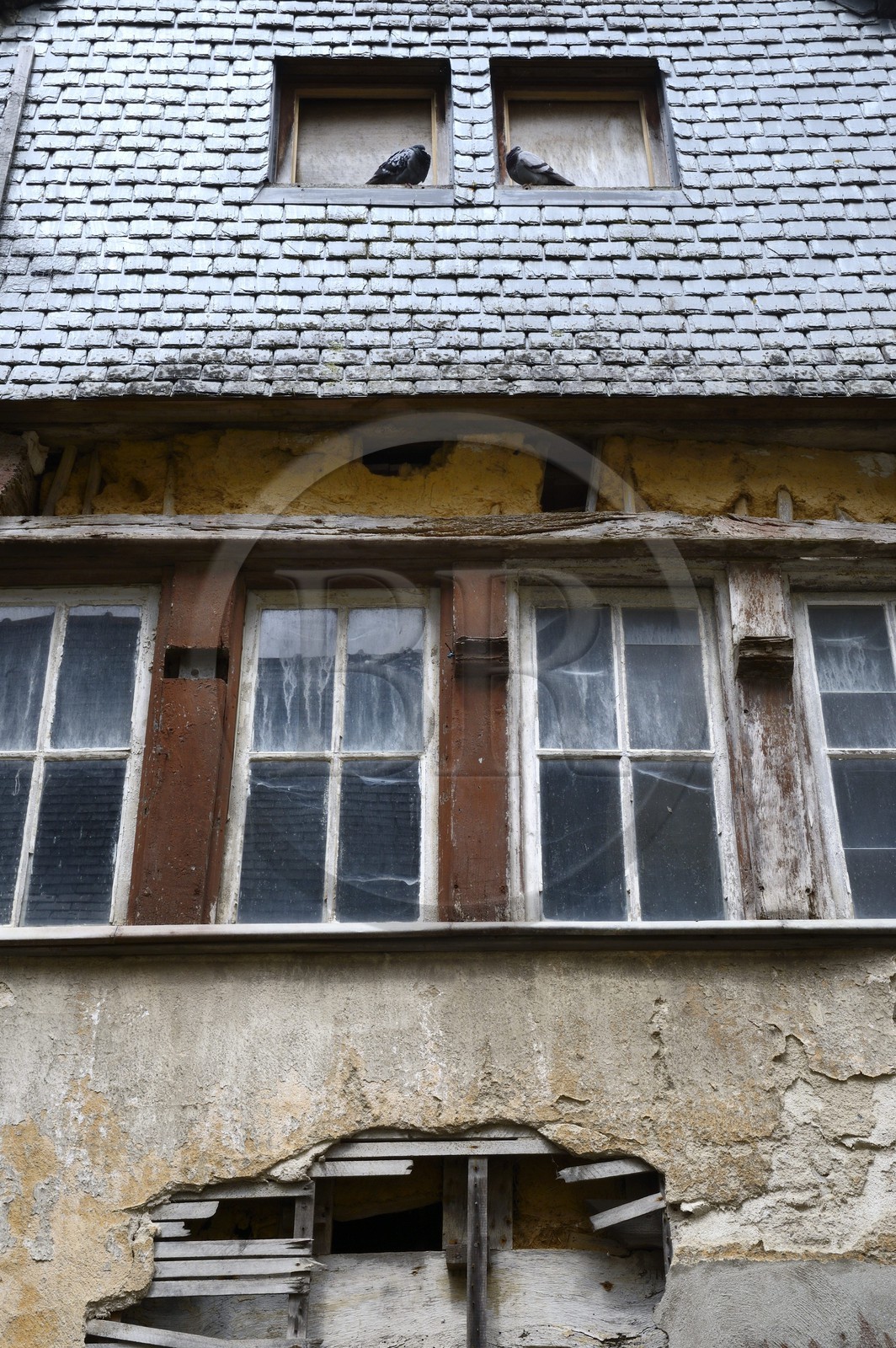 France, Finistere, Morlaix, traditional house in Rue Longue