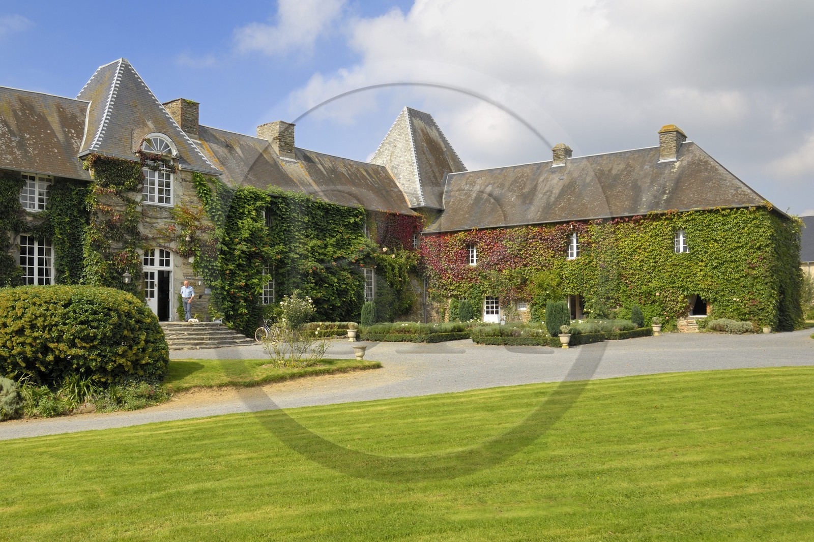 France, Manche (50), Hebecrevon, le château de la Roque