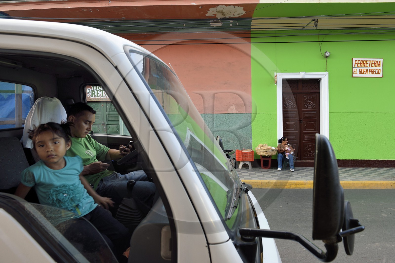 Nicaragua, Granada, calle Real Xalteva dans la vieille ville