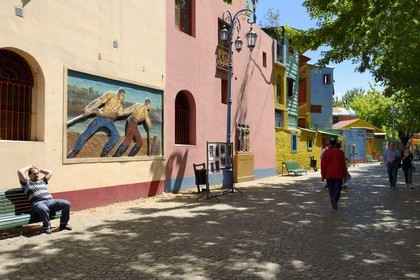 Argentine, Buenos Aires, quartier de La Boca, la rue Caminito