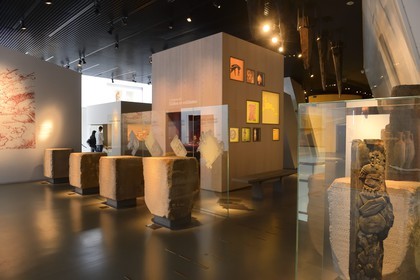 France, Ille-et-Vilaine (35), Rennes, Les Champs Libres de l'architecte Christian de Portzamparc, le musée de Bretagne,