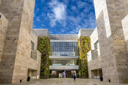 Portugal, Lisbonne, Bélem, le Centre Culturel de Belém MAC CCB des architectes Vittorio Gregotti et Manuel Salgado