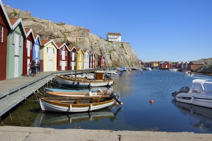 Suède, Västra Götaland, port de Smögen
