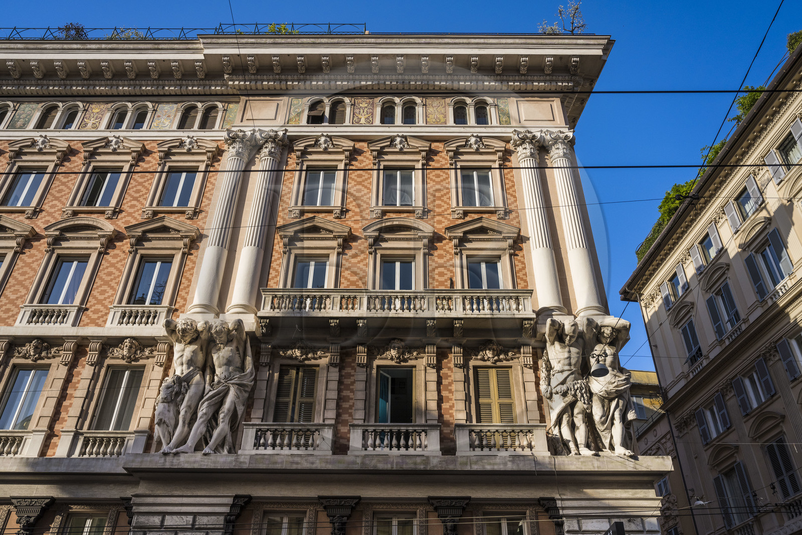 Italie, Ligurie, Gênes, le palazzo dei Giganti sur la Via XX Settembre