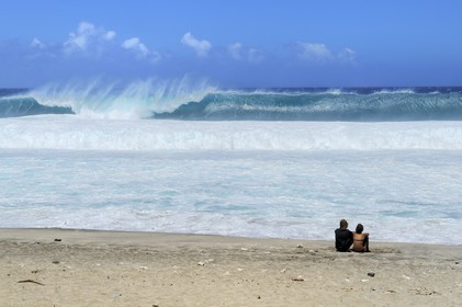 France, île de la Réunion, la côte sud, plage de Grand-Anse