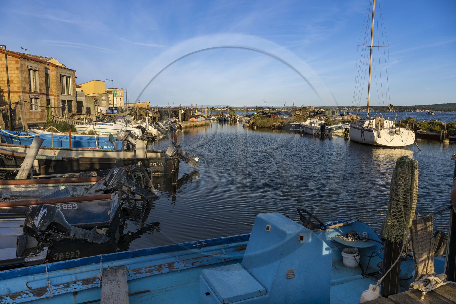 France, Herault, Sete, la Pointe Courte district, the small fishing district port on the banks of the Etang de Thau