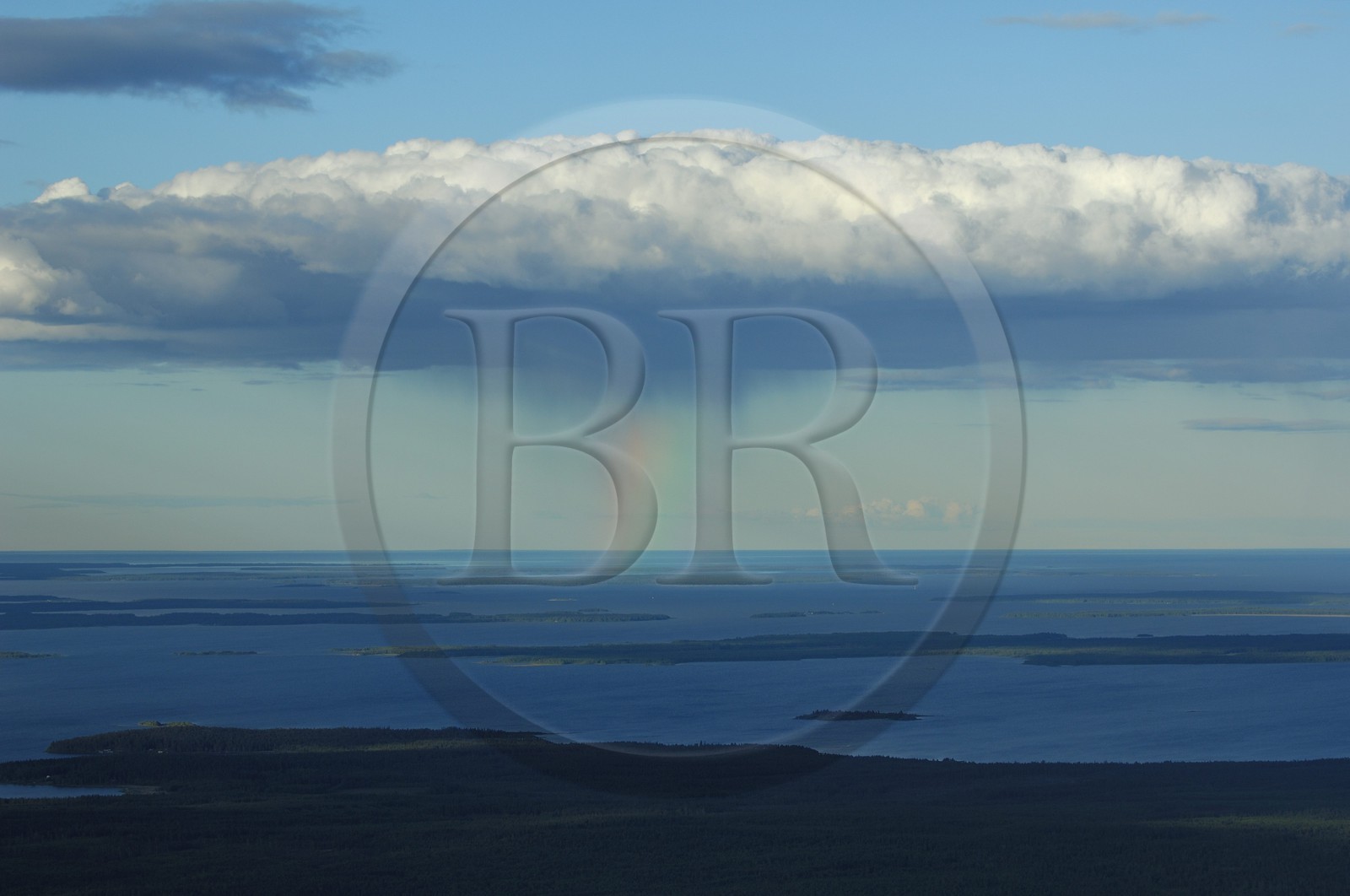 Sweden, Lapland, Norrbotten County, small islands in the Baltic Sea (aerial view)