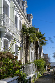 France, Loire-Atlantique, Saint-Nazaire, district of Havana not far from the seafront, spared from the bombings of the Second World War, with its villas and quiet streets, it tells the story of the city of the 1900s, Havana Avenue