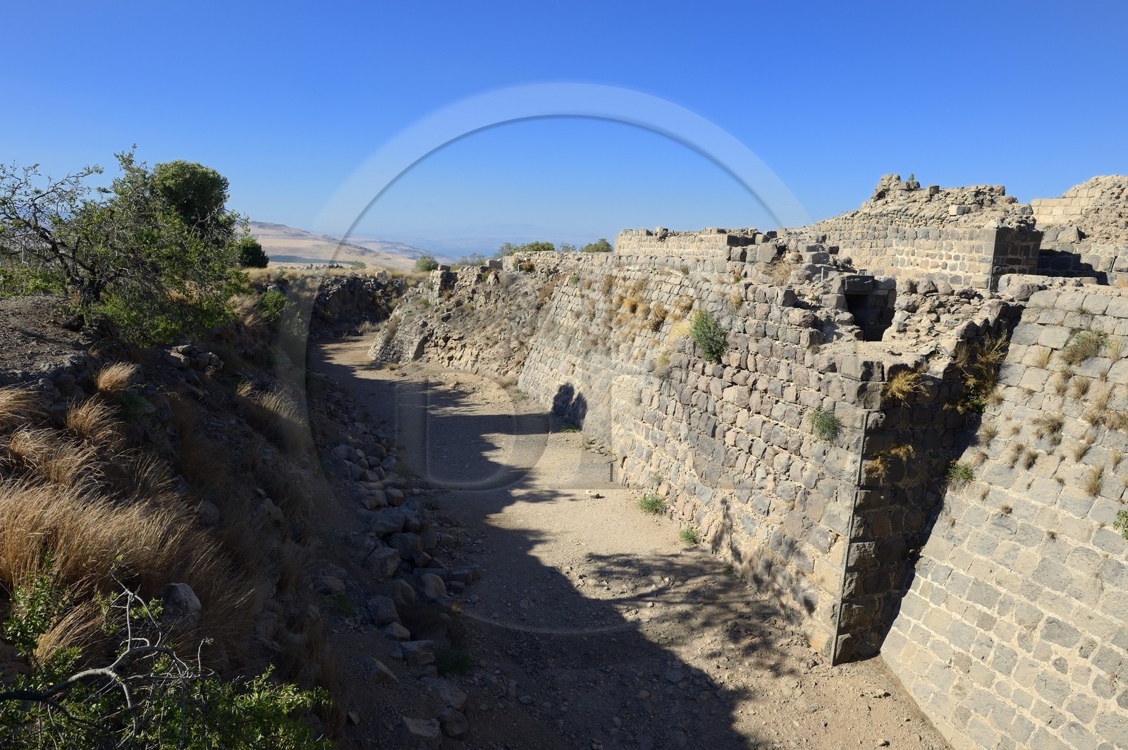 Israel, Northern District, Galilee, Belvoir Fortress is a Crusader fortress hold by the Knights Hospitaller between 1168 and 1189