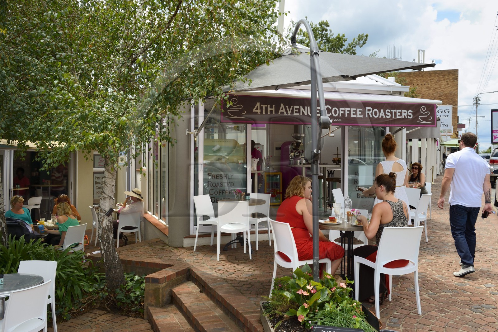 Afrique du Sud, province de Gauteng, Johannesburg, 4e Avenue dans le quartier de Parkhurst, l'un des hauts lieux de Johannesburg pour diner et faire du shopping