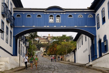 Brazil, Minas Gerais state, Diamantina, historical center listed as World Heritage by UNESCO, Casa da Gloria (Gold Route, Estrada Real)