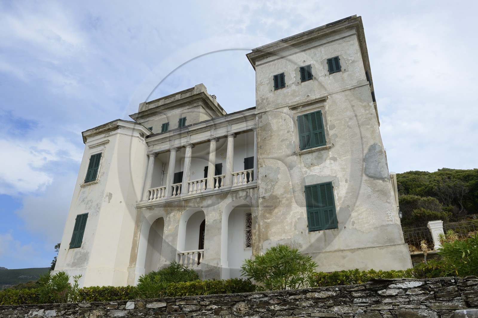 France, Haute Corse, Cap Corse, Morsiglia, chateau Fantauzzi (Palazzi or House of American) whose first owner made his fortune in the coffee plantations of Puerto Rico