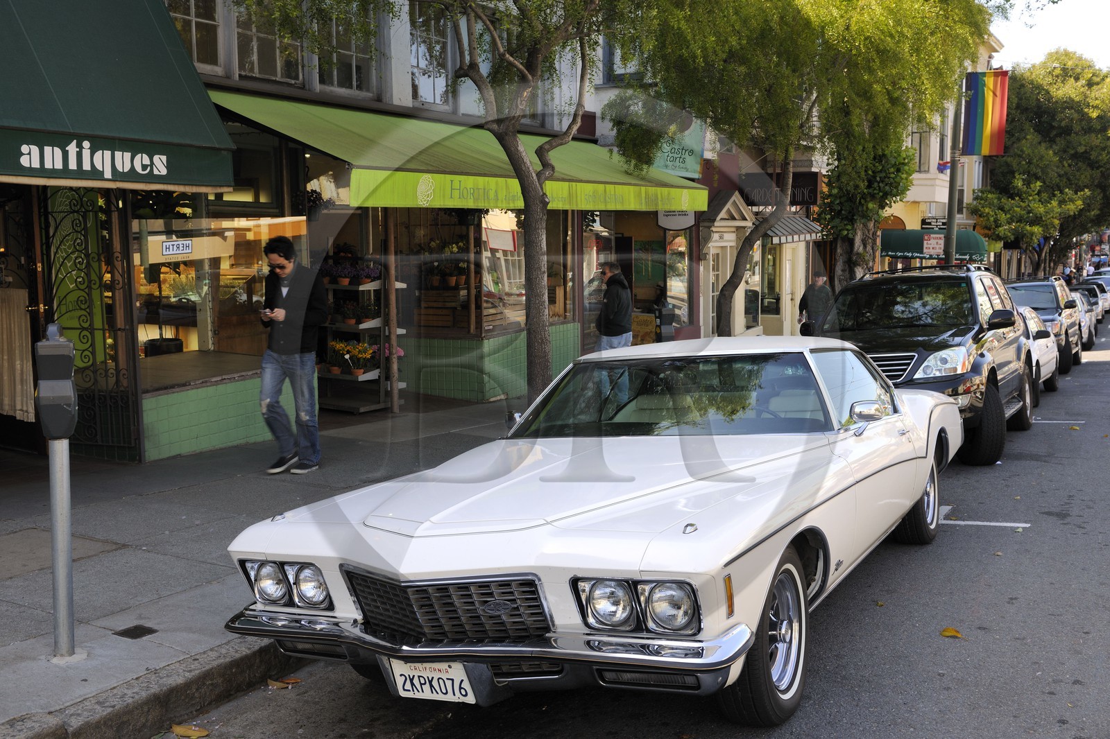 United States, California, San Francisco, Castro District, Gay District, car of the Seventies