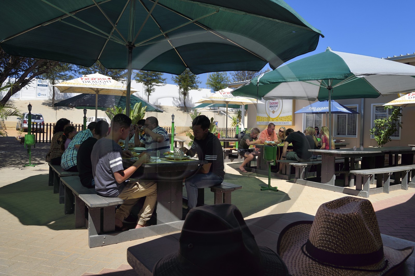 Namibie, région de Khomas, Windhoek, brasserie du Sport Klub Windhoek (SKW)