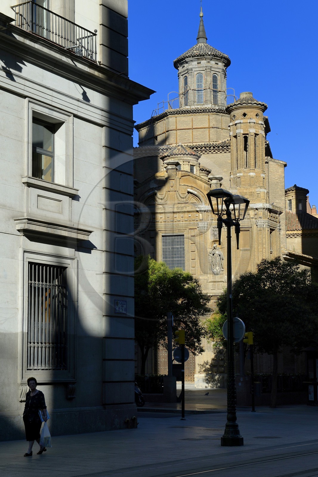 Espagne, Aragon, Saragosse, Calle Del Coso, eglise de la Manteria