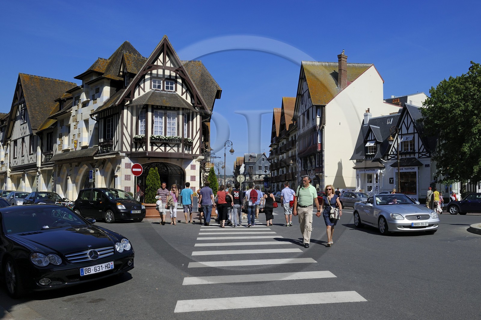 France, Calvados (14), Pays d'Auge, Deauville, maison à pans de bois du Grand Magasin Printemps