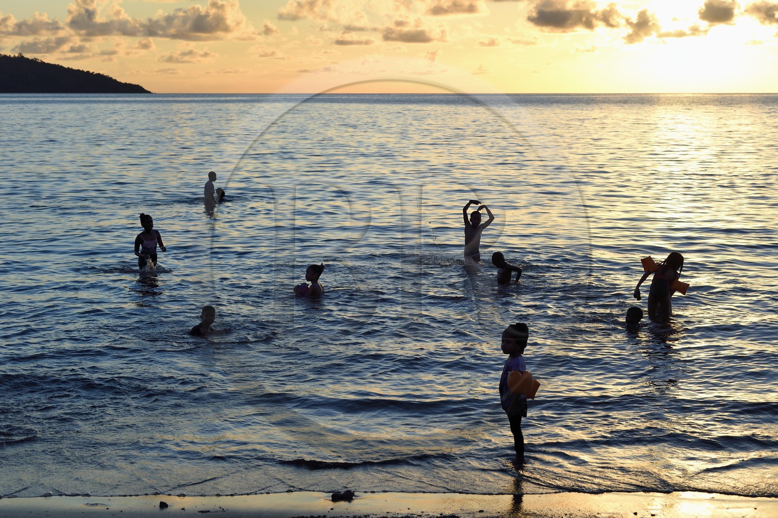 France, Mayotte island (French overseas department), Grande-Terre, Sada, Tahiti beach (Mtsagnougni) in the Bay of Boueni