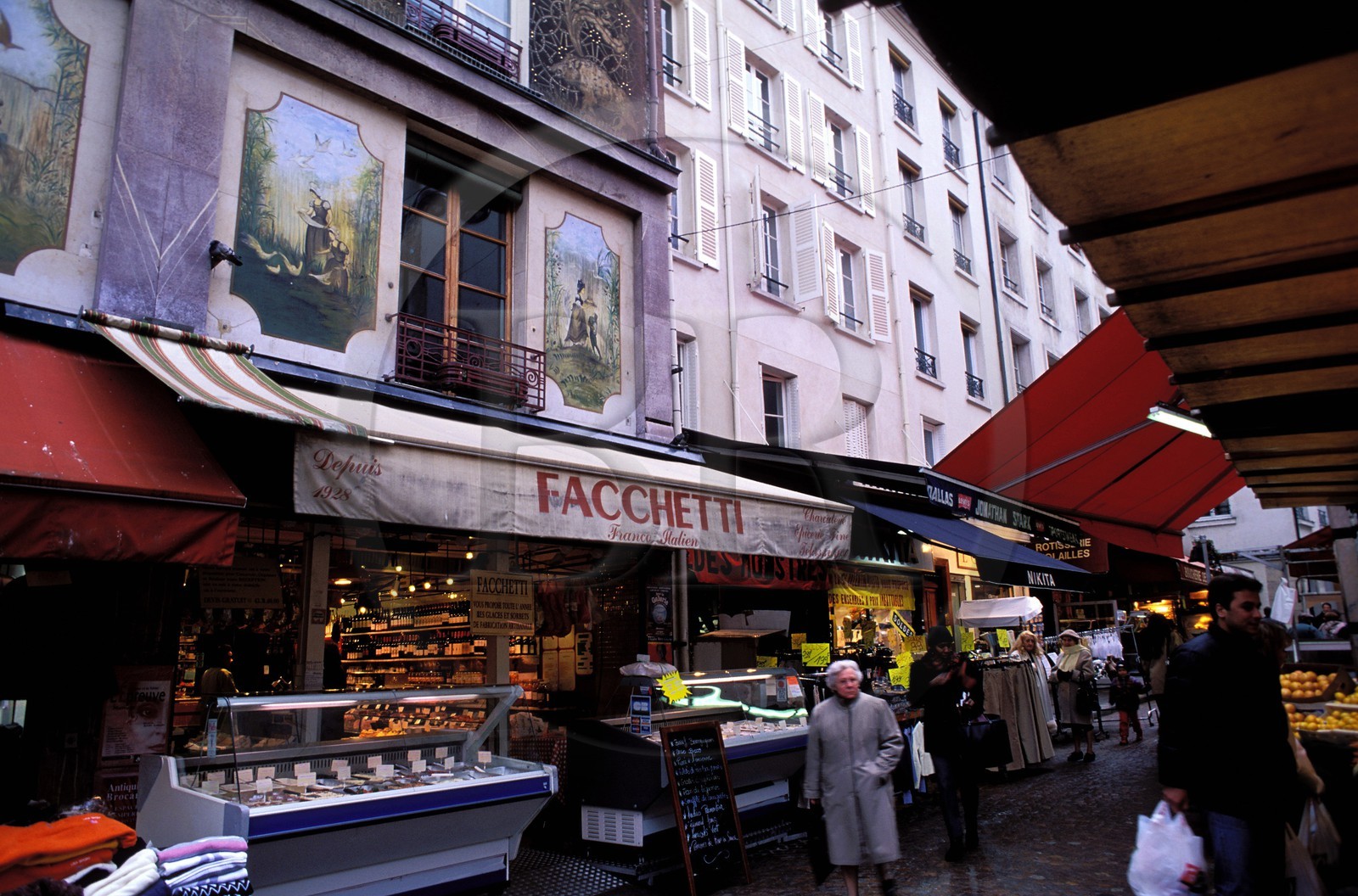 France, Paris 5ème (75), le traiteur italien Facchetti rue Mouffetard