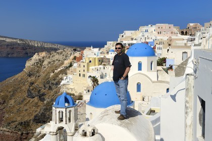 Grèce, Les Cyclades, mer Égée, île de Santorin (Thira ou Théra),