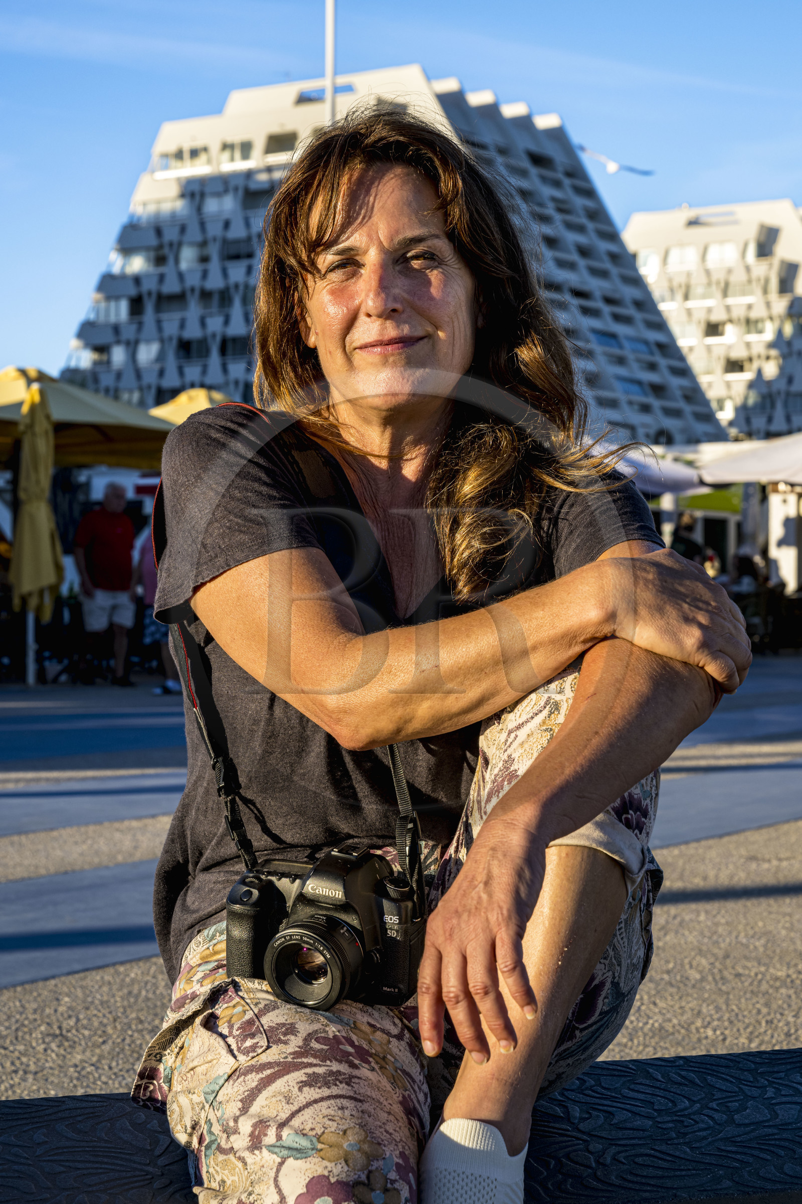 France, Herault, La Grande-Motte, labeled 20th century heritage, Levant (rising sun) district east of the port, photographer and guide Caroline Geolle