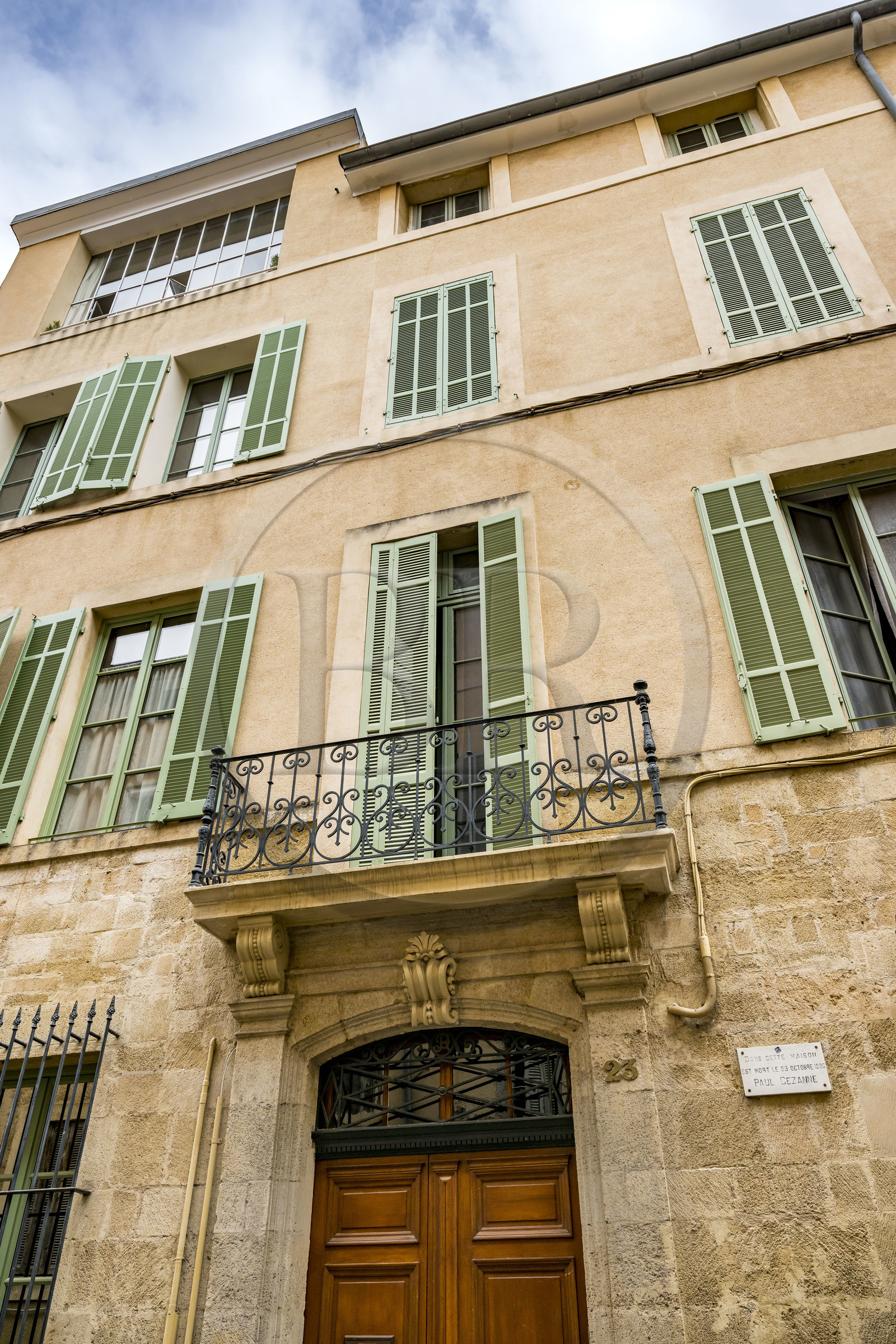 France, Bouches-du-Rhône (13), Aix en Provence, maison de ville-atelier d'artiste de Paul Cezanne au 23 rue Boulegon où il vécut les 6 dernières années de sa vie entre 1900 et 1906