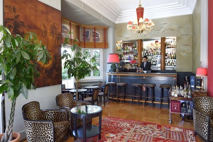 France, Alpes-Maritimes (06), Antibes,  Juan-les-Pins, hotel Belle Rives, le Piano-bar Fitzgerald