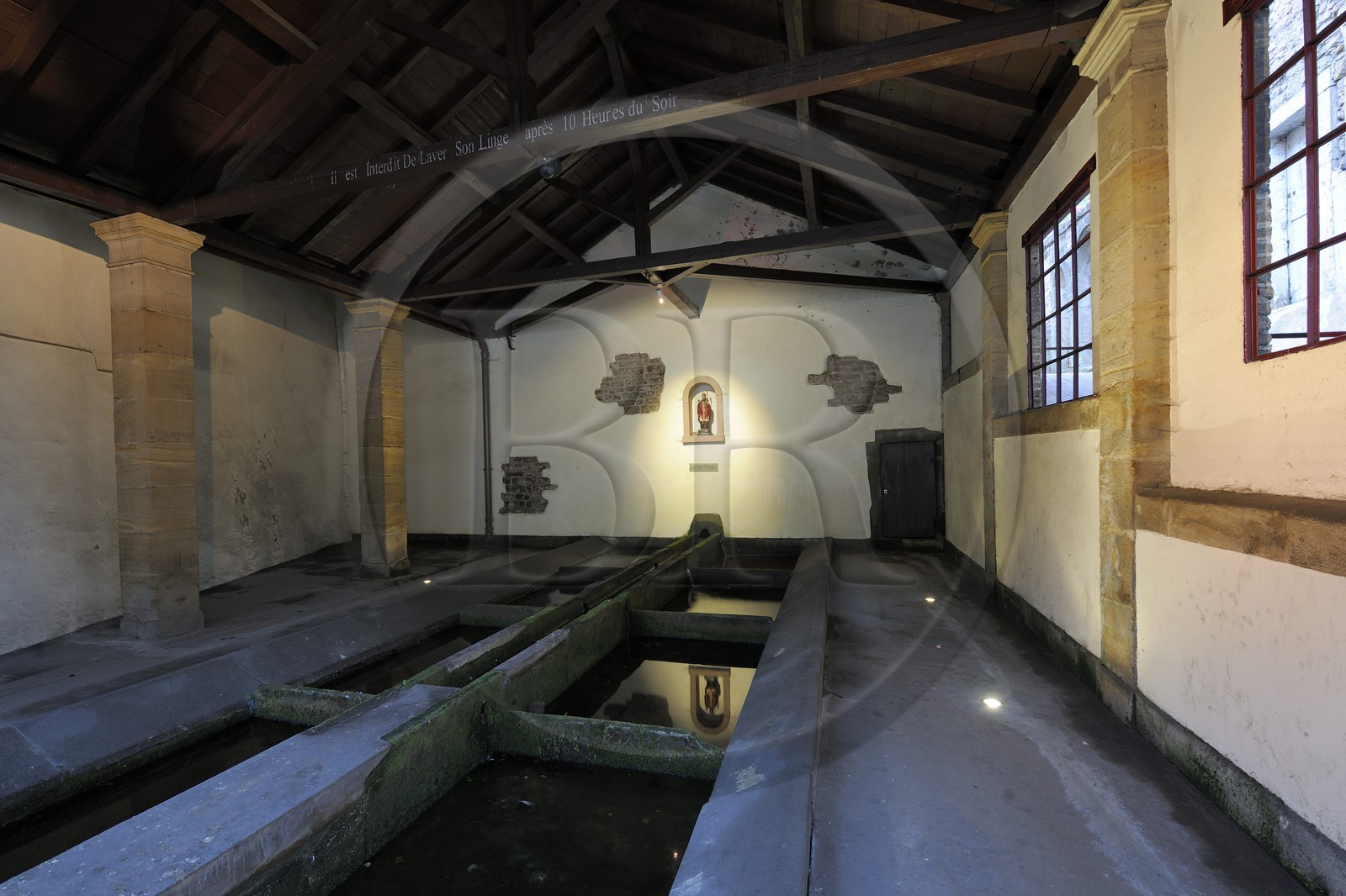 France, Vosges (88), Epinal, lavoir Saint Goëry de la fin du 15e siècle