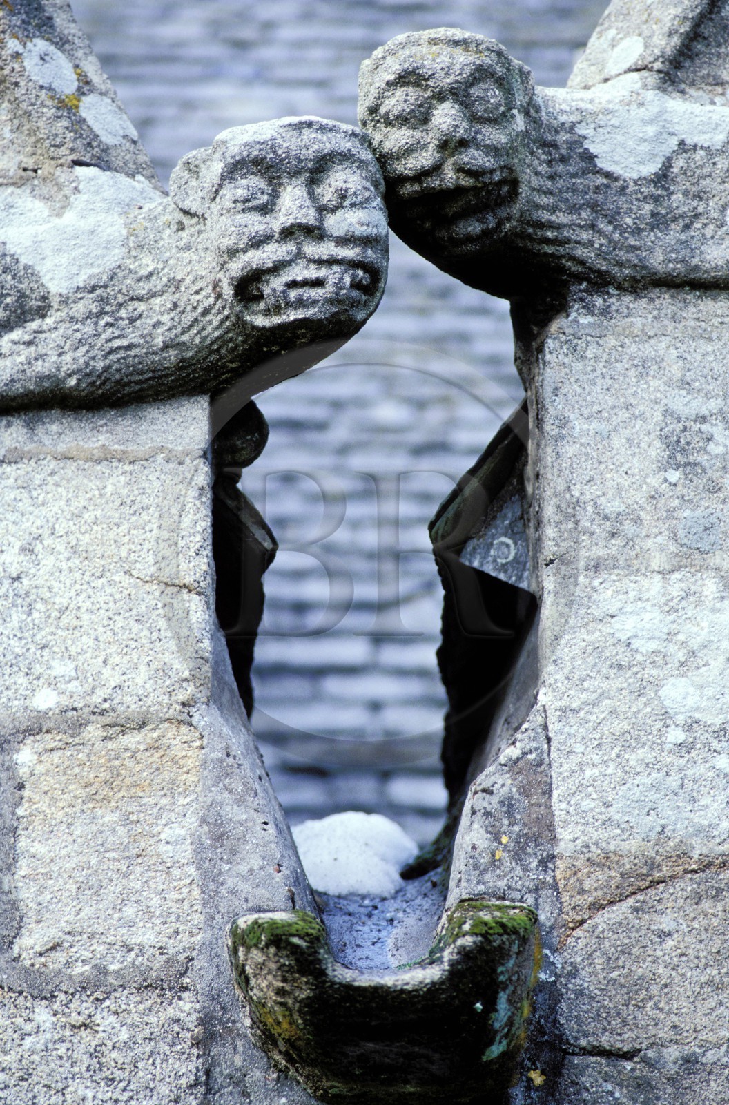 France, Finistère (29), Plougonven, gargouille de l' église