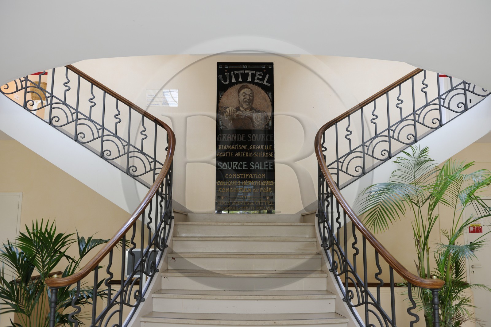 France, Vosges (88), Station thermale de Vittel, Vittel Thermal Spa, le hall d'acceuil