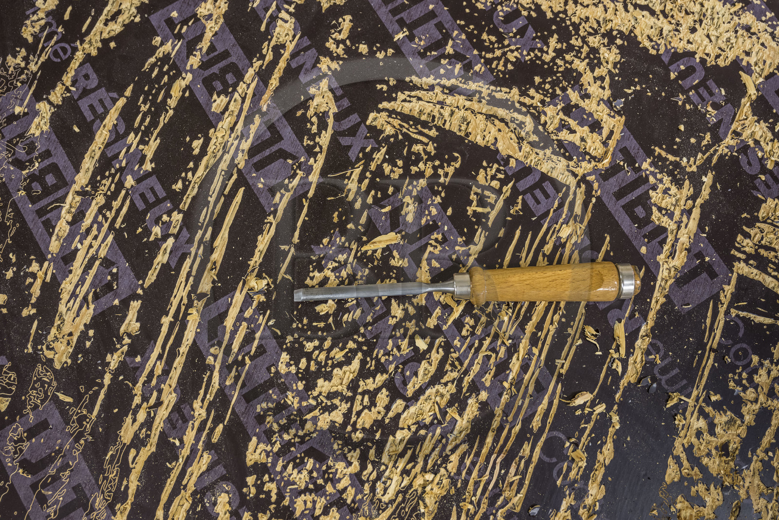 France, Hérault (34), Sète, oeuvre en cours de réalisation de l'artiste plasticien Jean Denant dans son atelier