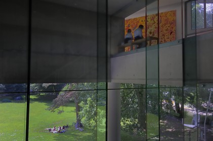 Irlande, Cork, University College Cork, la Glucksman Gallery (art contemporain) par les architectes O'Donnell & Tuomey