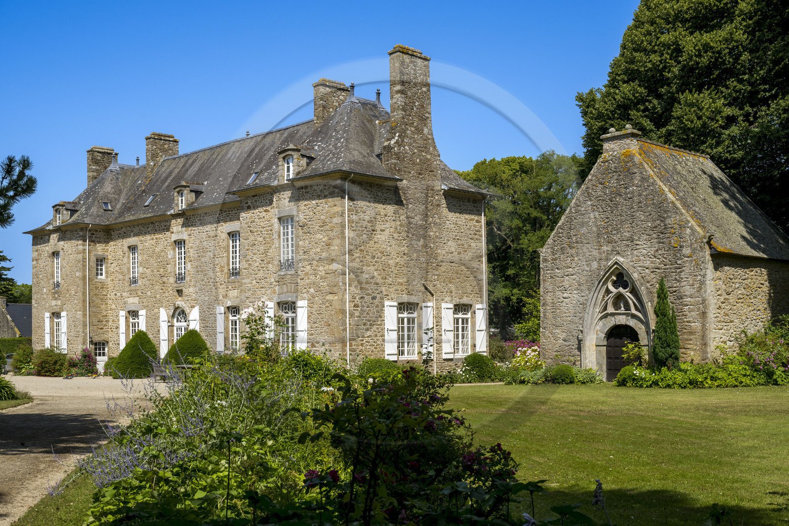 France, Ille-et-Vilaine (35), Saint-Méloir-des-Ondes, malouinière de la Bardoulais