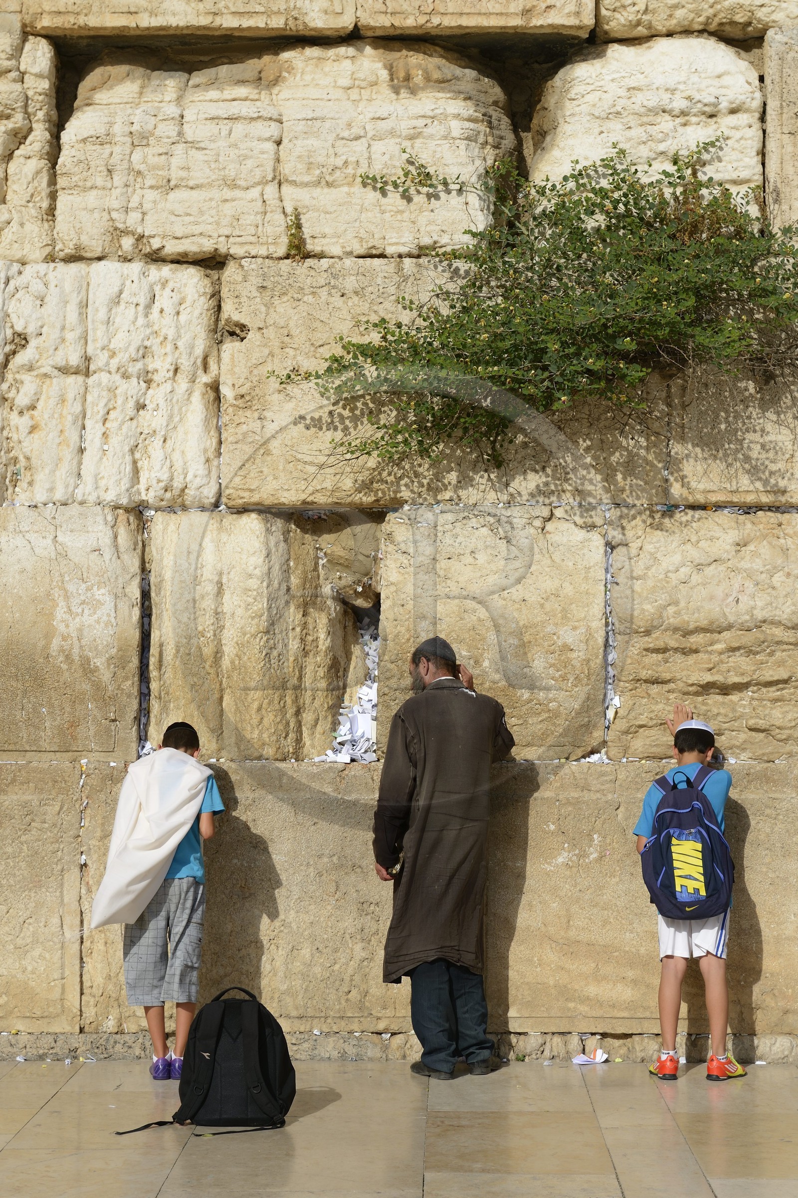 Israel, Jerusalem, holy city, the old town listed as World Heritage by UNESCO, the Western Wall part of the retaining walls of the Temple Mount built by Herod the Great