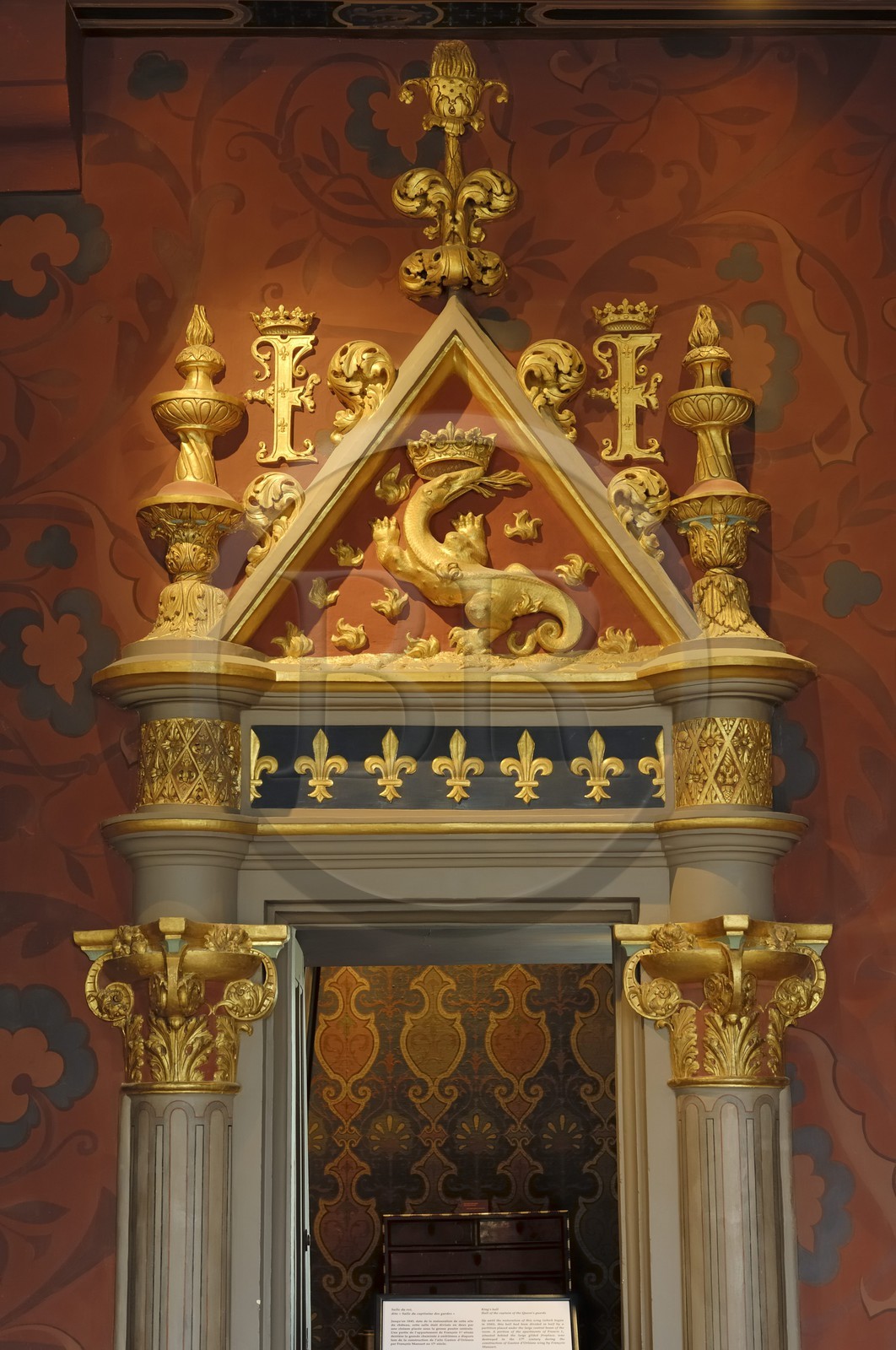 France, Loir-et-Cher (41), vallée de la Loire classée au Patrimoine Mondial de l'UNESCO, château de Blois, salle des capitaines des gardes