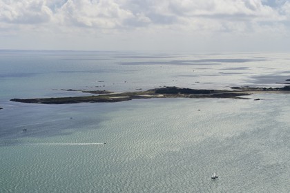 France, Morbihan (56), pointe sud de la presqu'ile de Quiberon vers les Birvideaux (vue aérienne)
