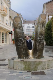 France, Vosges (88), Epinal, sculpture  la Liberté  de Cesar