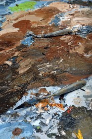 France, Val-de-Marne, Yvry-sur-Seine, Workshop of Fred Kleinberg, work for the exhibition Odyssée (Odyssey)