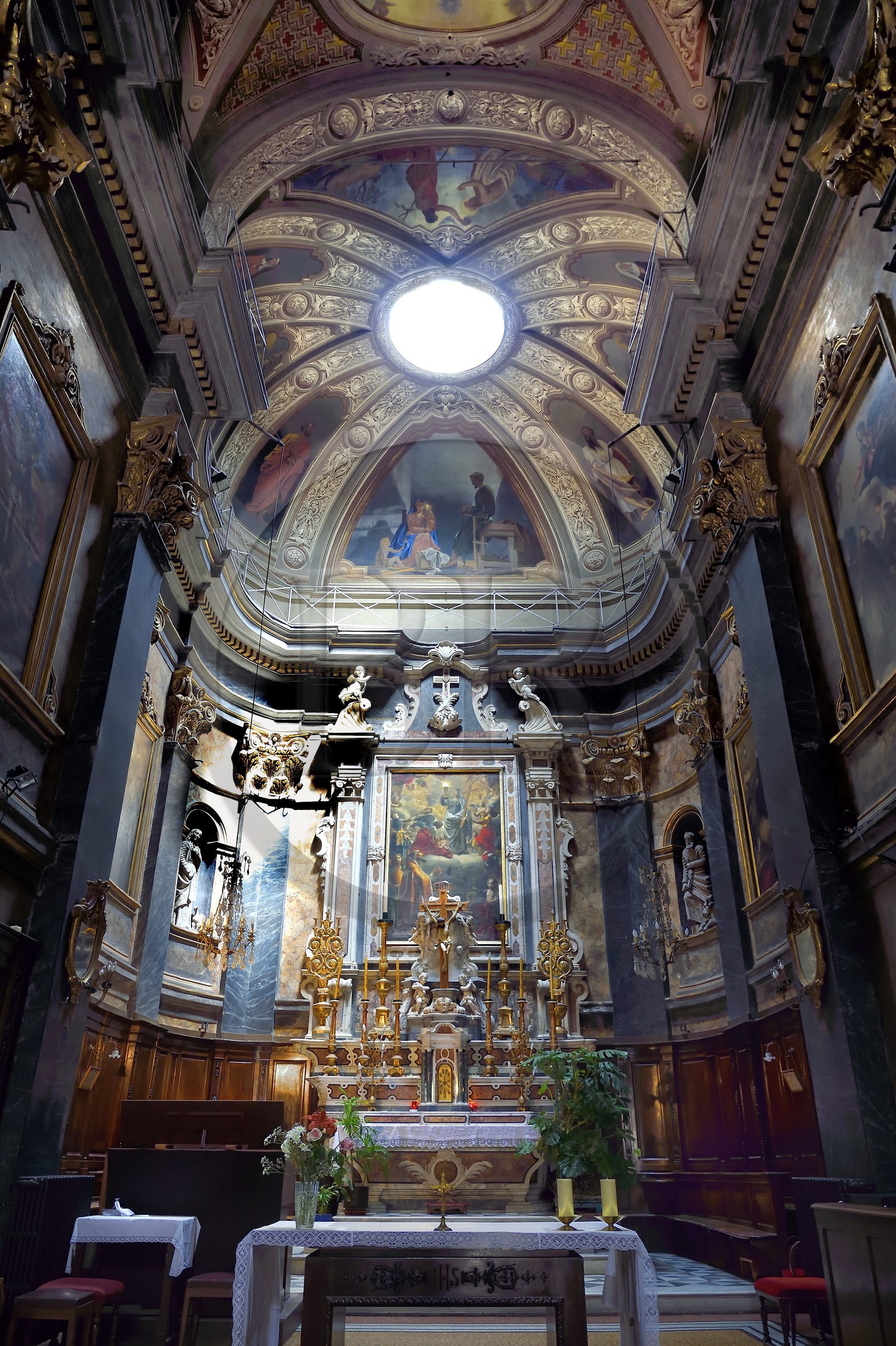 France, Alpes-Maritimes, Nice, old town, église Saint-Martin-Saint-Augustin (St. Martin St. Augustine) church where Garibaldi was baptized July 19, 1808