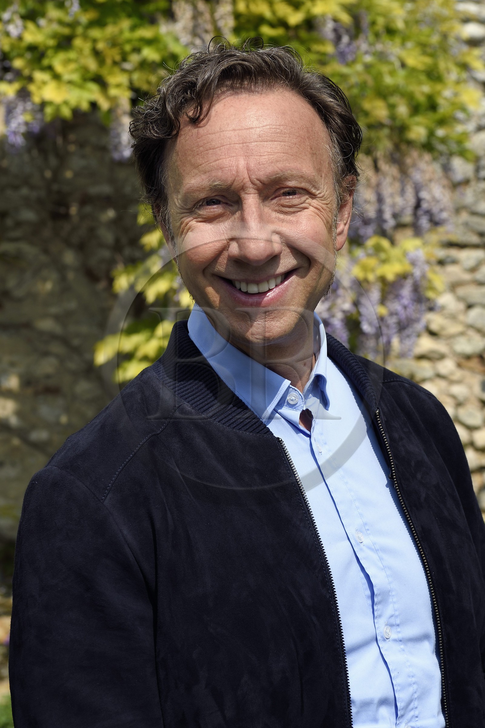 France, Yvelines, Montchauvet, shooting for the television of the Preferred Village of the French (Village Préféré des Français) with Stéphane Bern