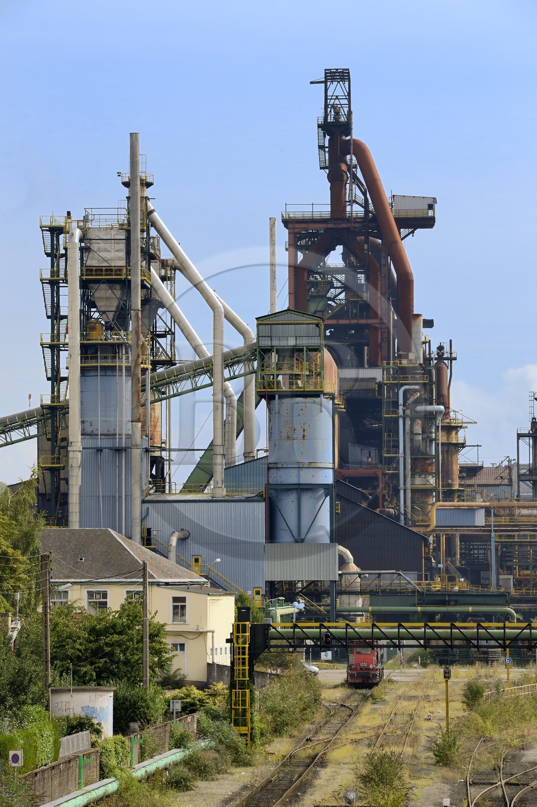 France, Moselle (57), Vallée de la Fensch, Hayange, usine sidérurgique, les derniers Hauts-fourneaux (dit de Florange) du groupe ArcelorMittal